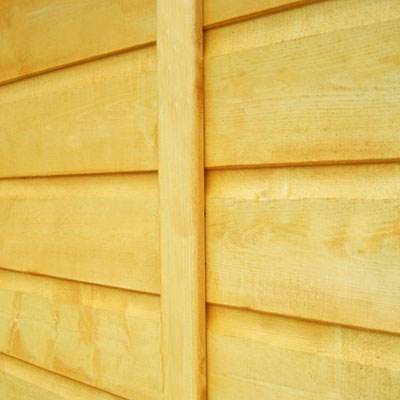 shiplap cladding on a shed