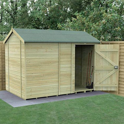 a 10x6 tongue & groove wooden security shed