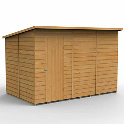 a 10x6 pent shiplap shed without windows