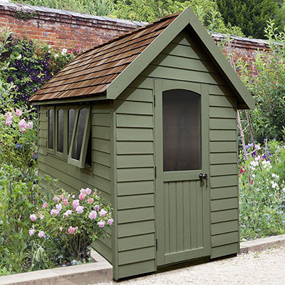 8' x 5' Forest Retreat Green Luxury Shed