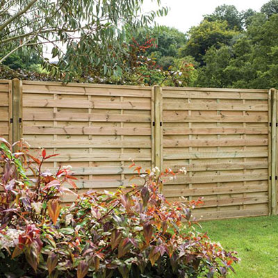 6x5 pressure-treated hit and miss fence panels