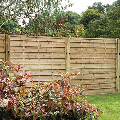 Forest 6' x 5' Exeter Pressure Treated Decorative Fence Panel