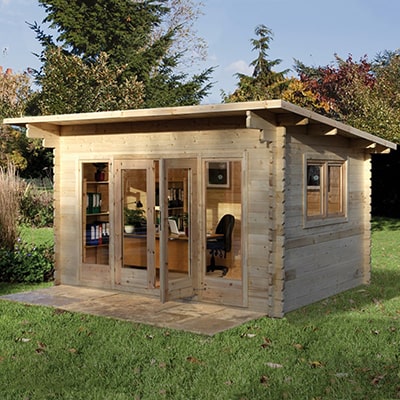 Forest Melbury 4m x 3m Log Cabin (34mm) - Double Glazed