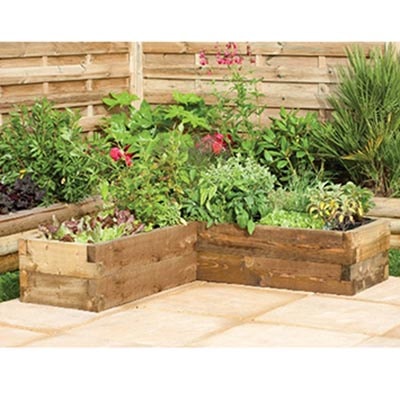 Forest Caledonian Corner Raised Bed 4'x4'