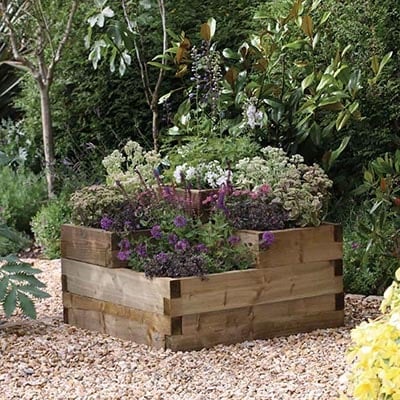 Forest Caledonian Tiered Raised Bed 3'x3'