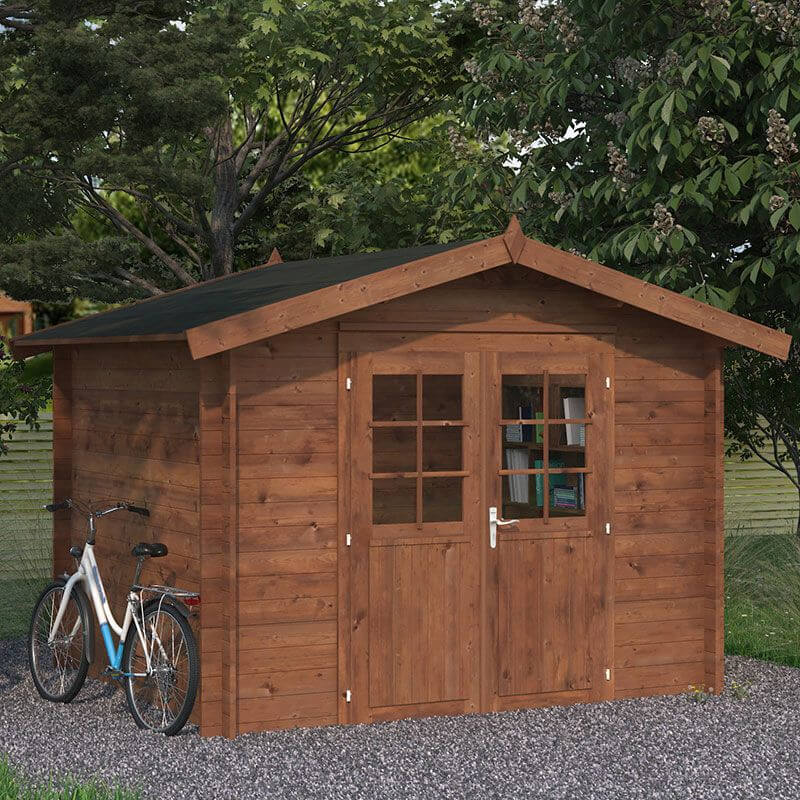 Palmako Valentine 2.8m x 1.8m Premium Log Cabin Shed