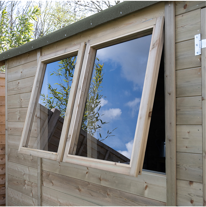 Opening shed window
