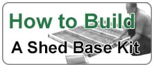 How to construct a timber shed base