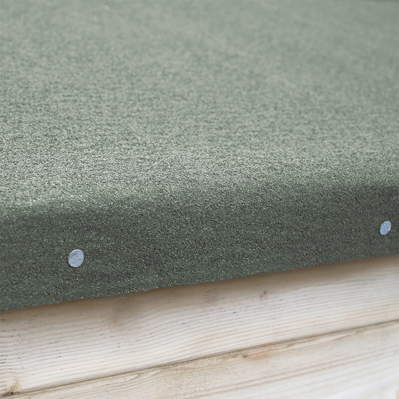 Close-Up Photo of Shed Roofing Felt