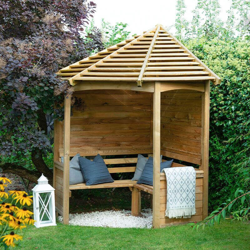 Forest Garden Venetian Corner Arbour - Click HERE to Purchase