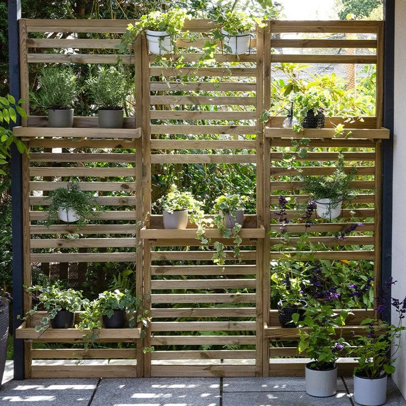 Forest Slatted Tall Wall Planters - Click HERE to see more