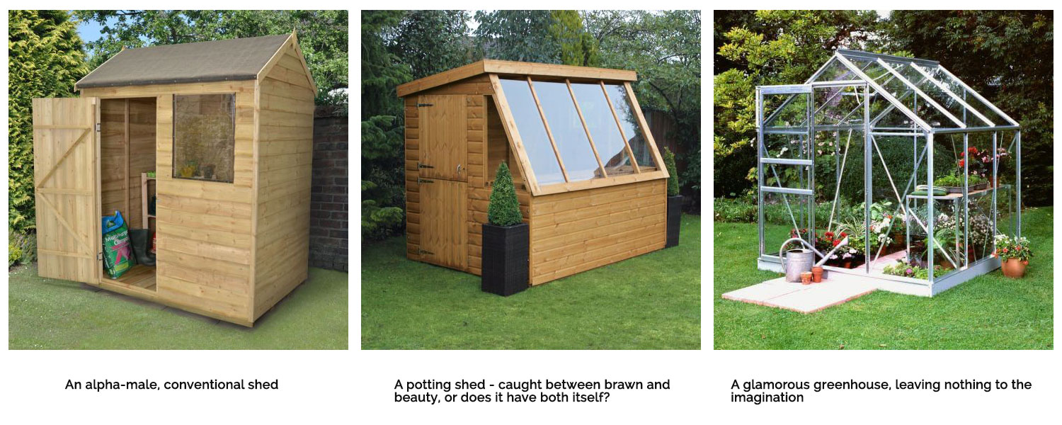 Potting sheds vs conventional sheds and greenhouses