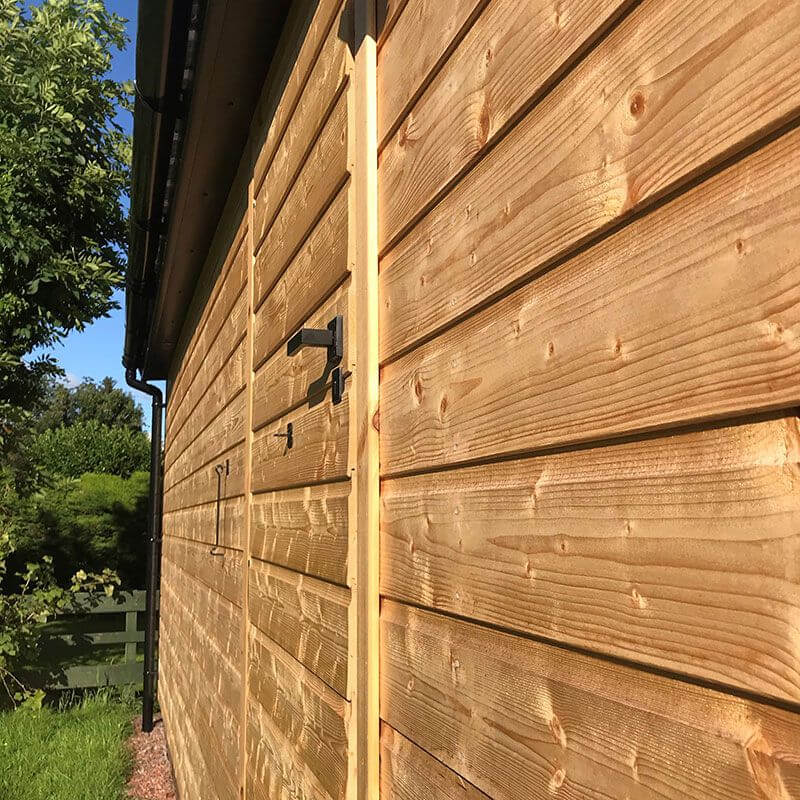 Wooden shed treatment