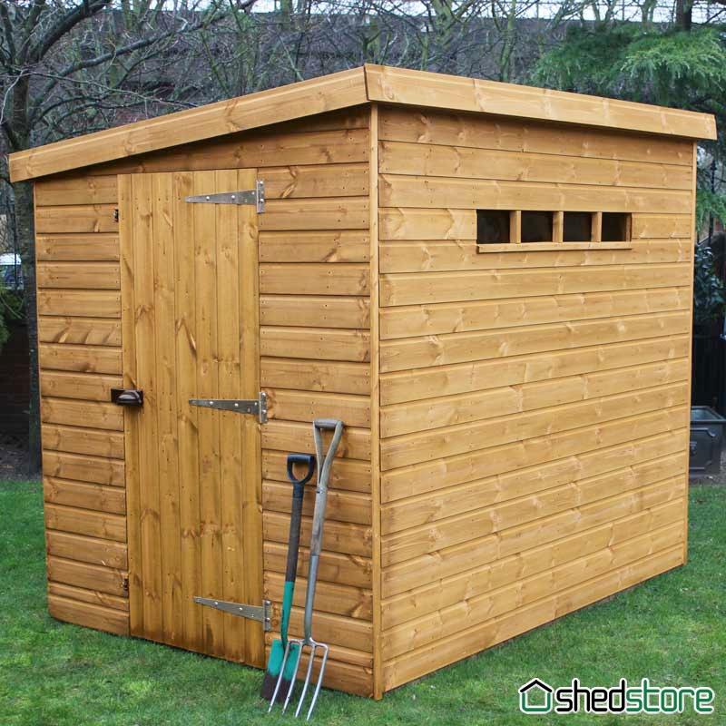 8x6 Traditional Pent Security Shed