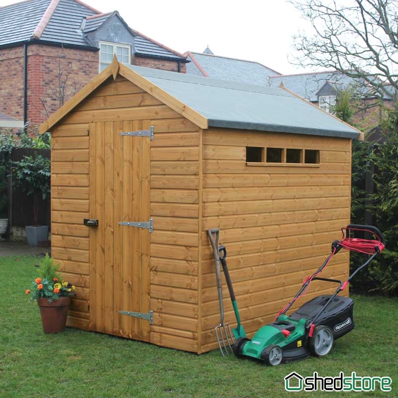 7x5 Tradtitional Apex Security Shed