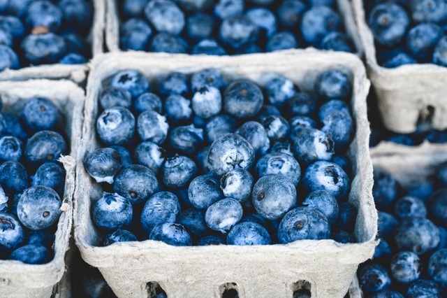 punnet of blueberries