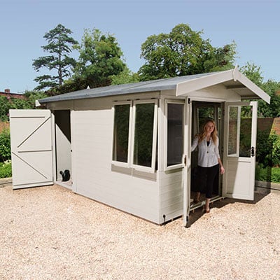 12x8 Champion Summer House with Rear Storage