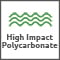 Polycarbonate panels with aluminium frame